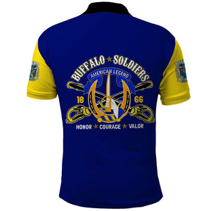 We Can We Will Buffalo Soldiers Polo Shirt Us Army Ready and Forward