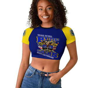 We Can We Will Buffalo Soldiers Raglan Cropped T shirt Us Army Ready and Forward