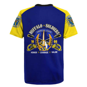 We Can We Will Buffalo Soldiers Rugby Jersey Us Army Ready and Forward