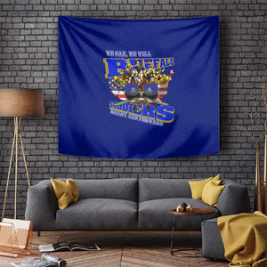 We Can We Will Buffalo Soldiers Tapestry Us Army Ready and Forward