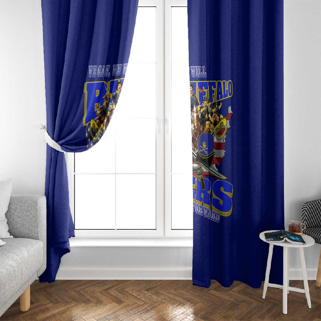 We Can We Will Buffalo Soldiers Window Curtain Us Army Ready and Forward