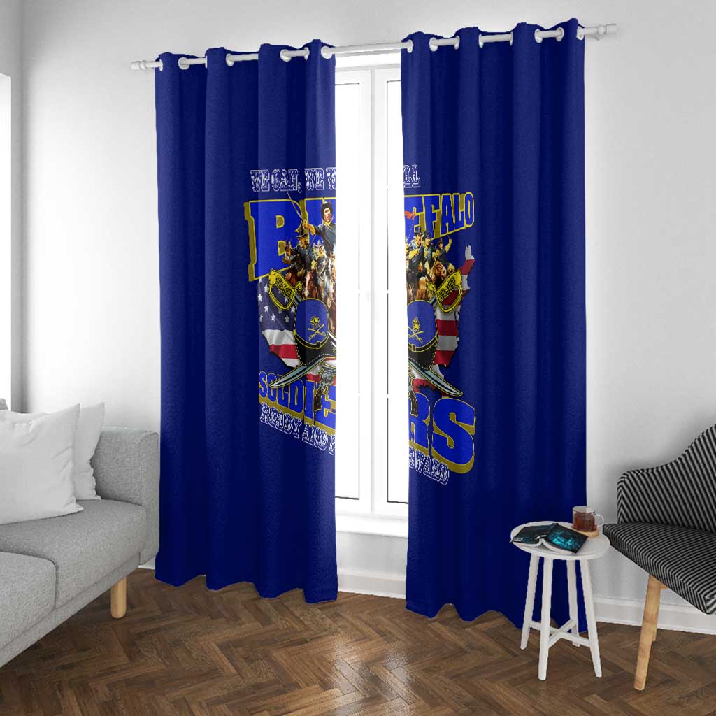 We Can We Will Buffalo Soldiers Window Curtain Us Army Ready and Forward