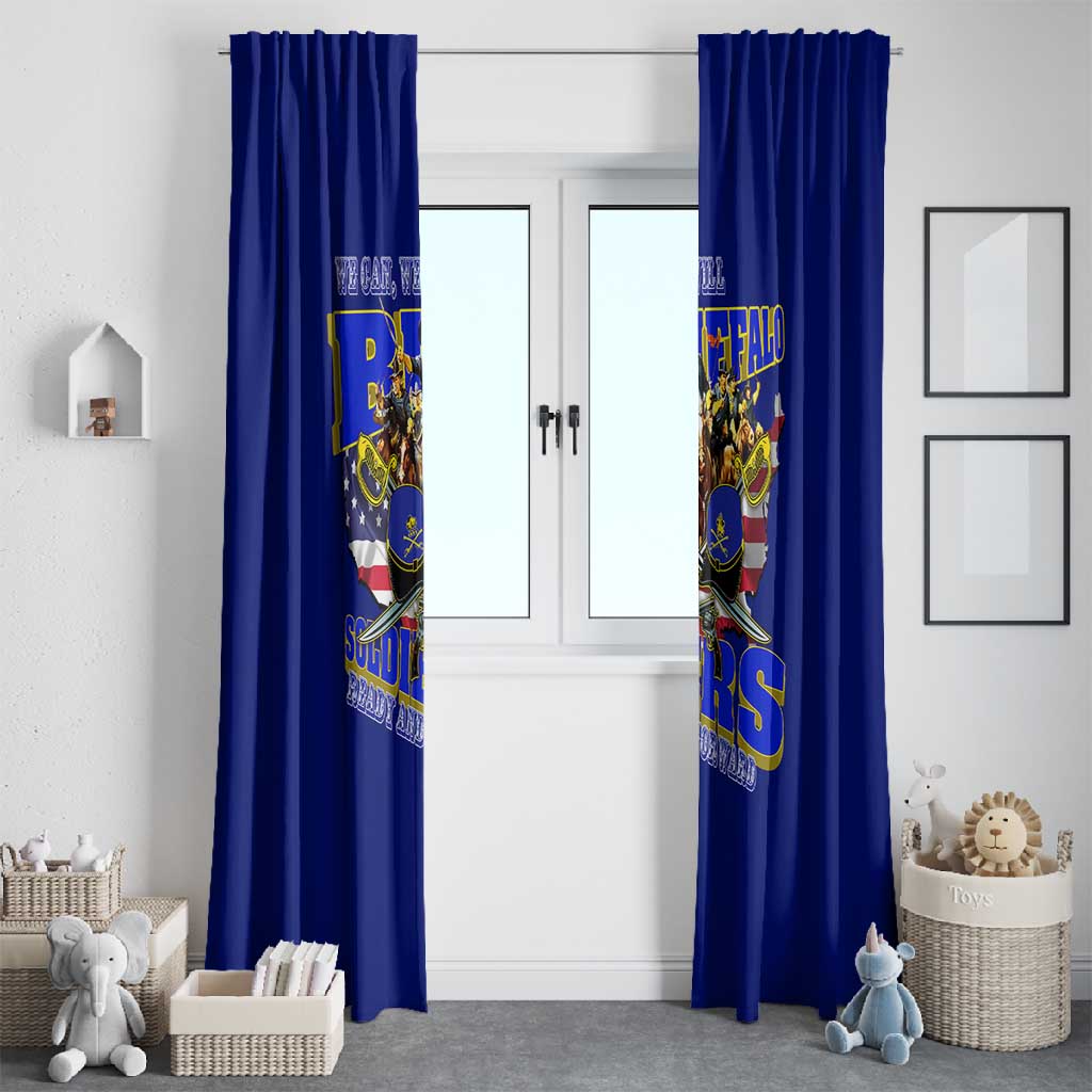 We Can We Will Buffalo Soldiers Window Curtain Us Army Ready and Forward