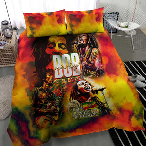 The Legend of Reggae One Love Bedding Set Bob Colorful Art