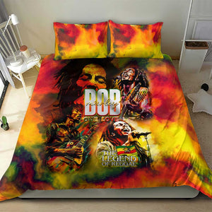 The Legend of Reggae One Love Bedding Set Bob Colorful Art