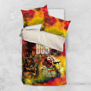 The Legend of Reggae One Love Bedding Set Bob Colorful Art