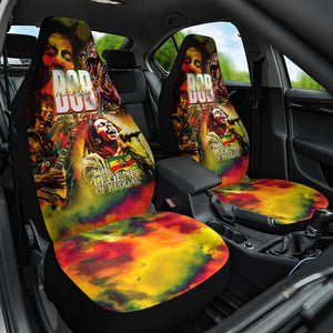 The Legend of Reggae One Love Car Seat Cover Bob Colorful Art