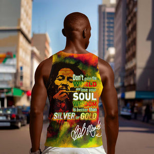 The Legend of Reggae One Love Men Tank Top Bob Colorful Art