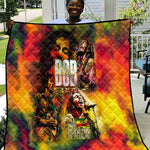 The Legend of Reggae One Love Quilt Bob Colorful Art