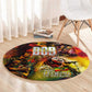 The Legend of Reggae One Love Round Carpet Bob Colorful Art