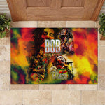 The Legend of Reggae One Love Rubber Doormat Bob Colorful Art