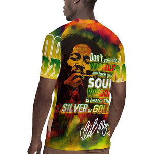 The Legend of Reggae One Love Rugby Jersey Bob Colorful Art