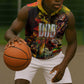 The Legend of Reggae One Love Sleeveless Zip Hoodie Bob Colorful Art - African Pride