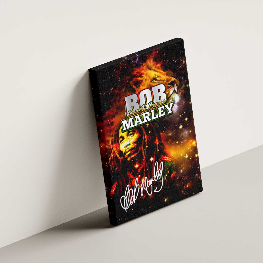 Bob King Of Reggae Rastafari Lion Canvas Wall Art You Never Know How Strong You Are