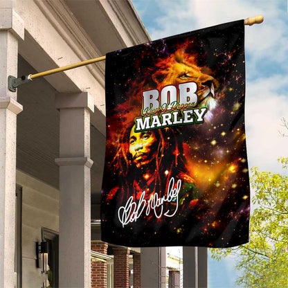 Bob King Of Reggae Rastafari Lion Garden Flag You Never Know How Strong You Are
