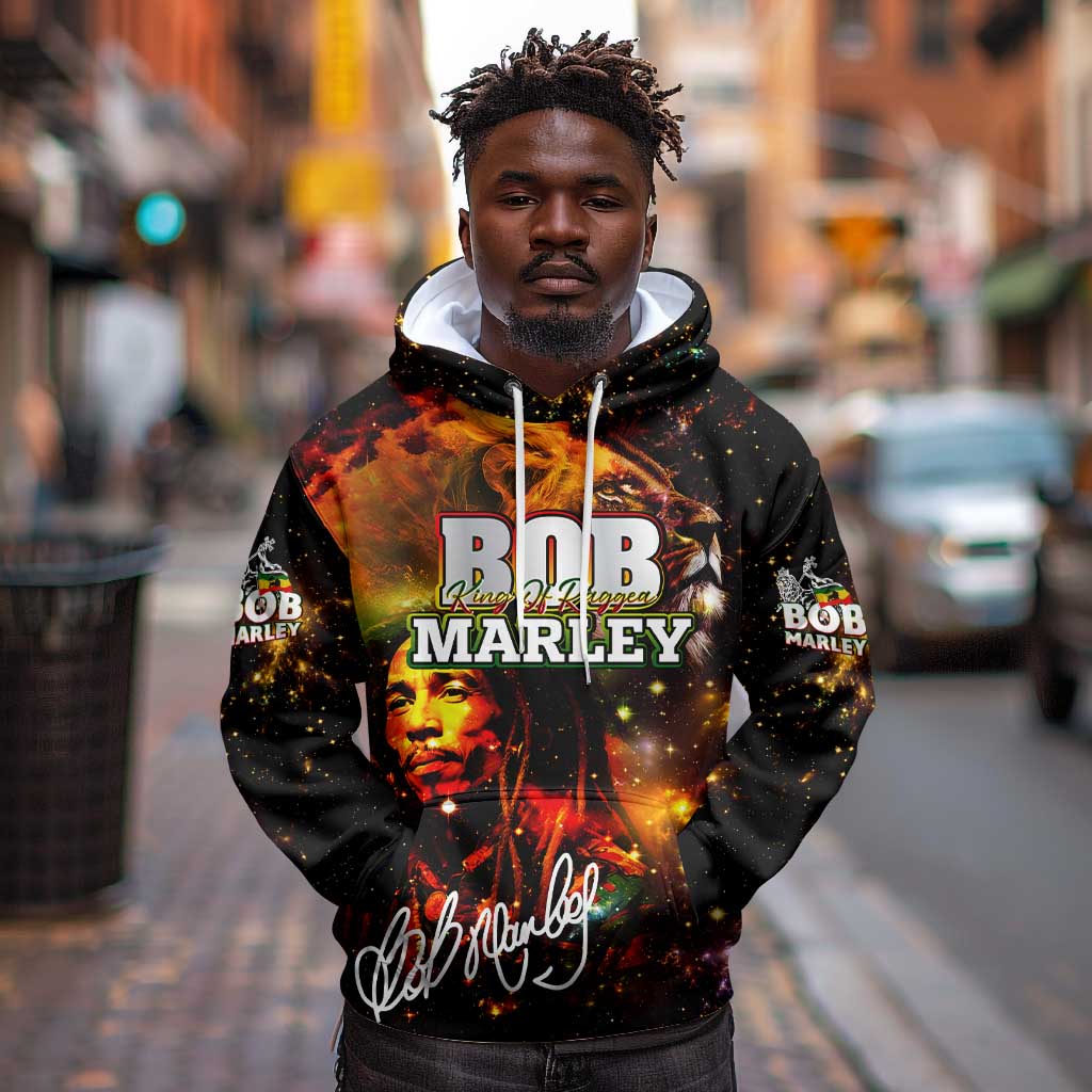 Bob King Of Reggae Rastafari Lion Hoodie You Never Know How Strong You Are