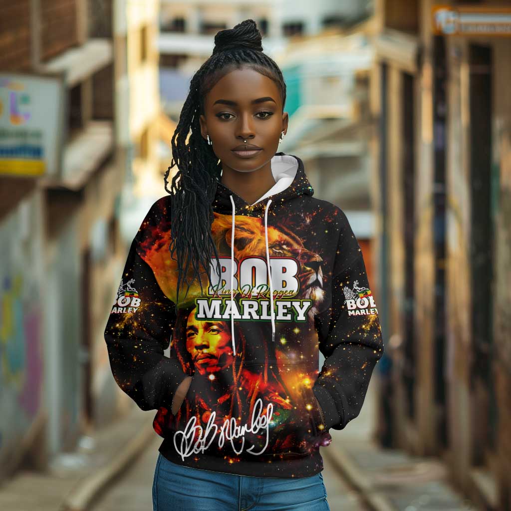 Bob King Of Reggae Rastafari Lion Hoodie You Never Know How Strong You Are