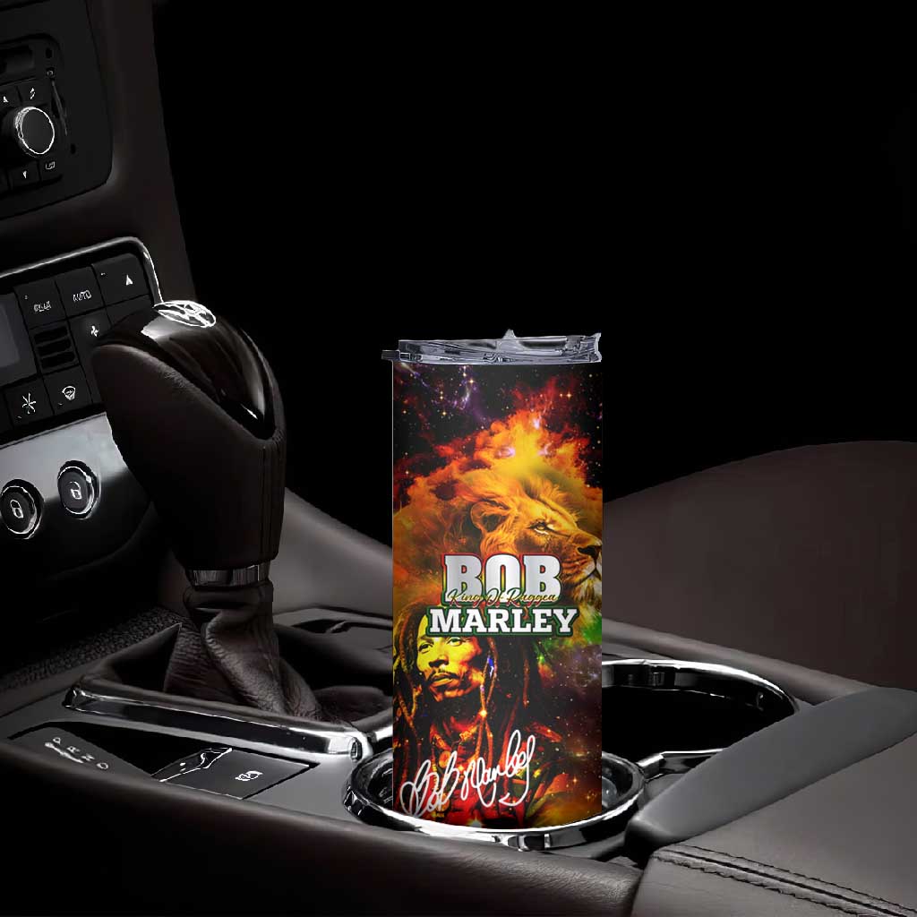 Bob King Of Reggae Rastafari Lion Skinny Tumbler You Never Know How Strong You Are