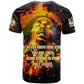 Bob King Of Reggae Rastafari Lion T shirt You Never Know How Strong You Are