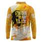 Legend Bob Reggae Afro Long Sleeve Polo Shirt One Love One Heart Tropical Leaf