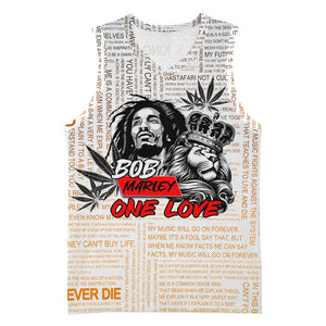 Afro King of Reggae Legend Bob Basketball Jersey Rastafari Lion Cannabis Typography Style DT02