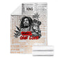 Afro King of Reggae Legend Bob Blanket Rastafari Lion Cannabis Typography Style