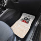 Afro King of Reggae Legend Bob Car Mats Rastafari Lion Cannabis Typography Style