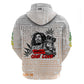 Afro King of Reggae Legend Bob Hoodie Rastafari Lion Cannabis Typography Style