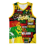 Black History Month Africa Basketball Jersey Strength Love and Justice Typography DT02