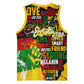 Black History Month Africa Basketball Jersey Strength Love and Justice Typography DT02