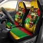 Black History Month Africa Car Seat Cover Strength Love and Justice Typography
