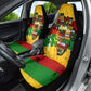 Black History Month Africa Car Seat Cover Strength Love and Justice Typography