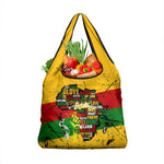 Black History Month Africa Grocery Bag Strength Love and Justice Typography
