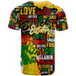 Black History Month Africa T shirt Strength Love and Justice Typography