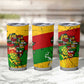Black History Month Africa Tumbler Cup Strength Love and Justice Typography