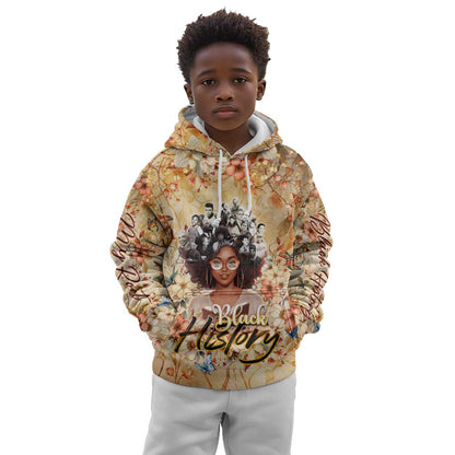 African Women Black History Kid Hoodie Civil Rights Leaders My Roots