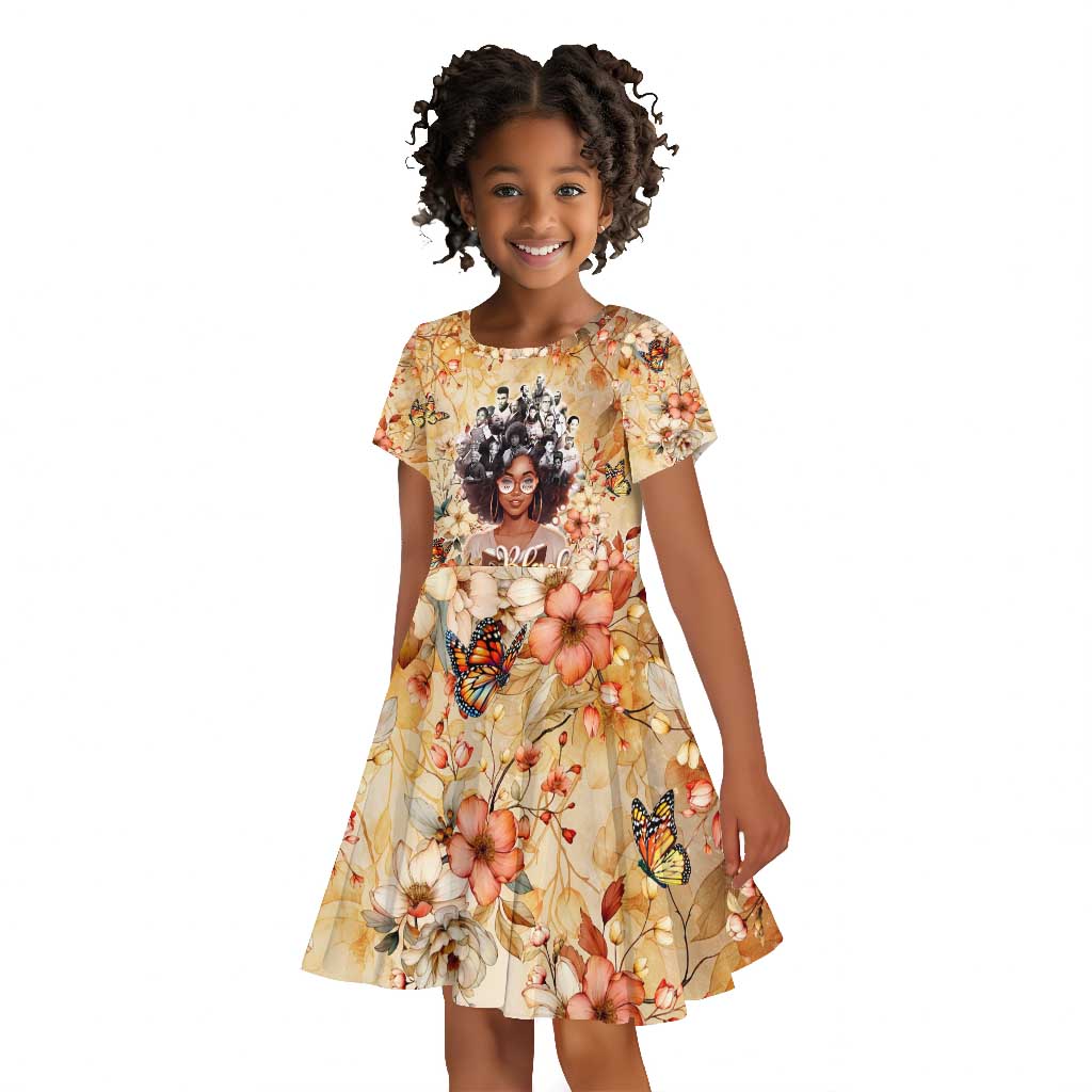 African Women Black History Kid Short Sleeve Dress Civil Rights Leaders My Roots