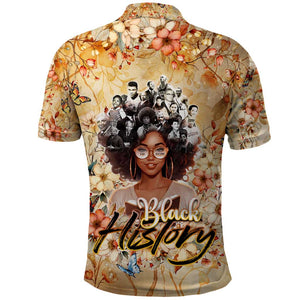 African Women Black History Polo Shirt Civil Rights Leaders My Roots