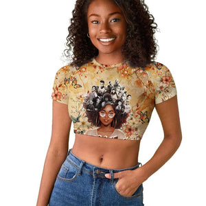 African Women Black History Raglan Cropped T shirt Civil Rights Leaders My Roots