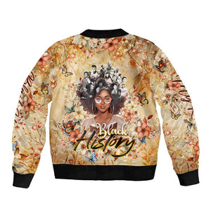 African Women Black History Sleeve Zip Bomber Jacket Civil Rights Leaders My Roots