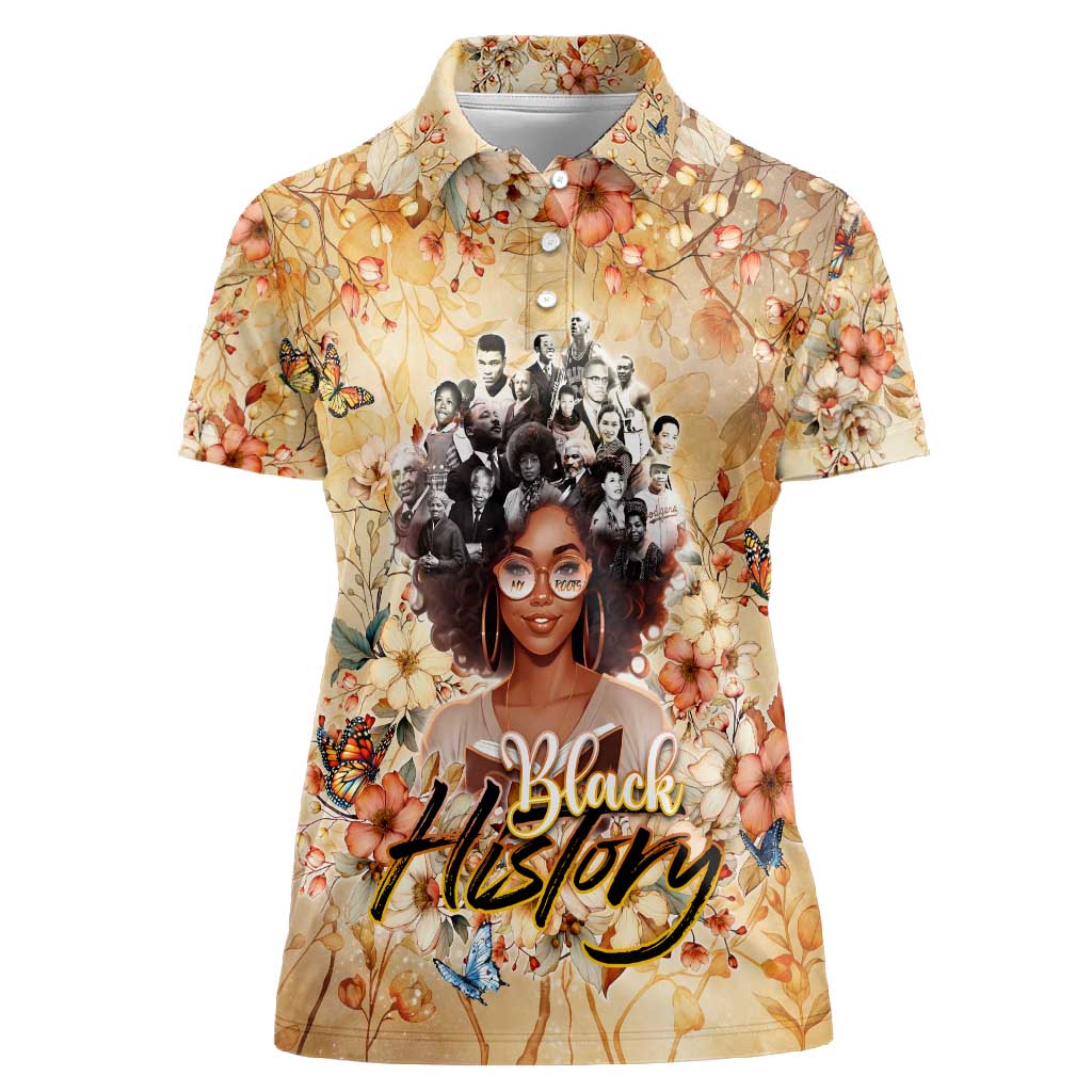 African Women Black History Women Polo Shirt Civil Rights Leaders My Roots