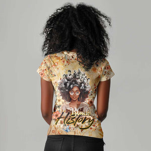 African Women Black History Women V-Neck T-Shirt Civil Rights Leaders My Roots