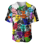 Black History Month African American Baseball Jersey Paint Splashes