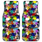 Black History Month African American Car Mats Paint Splashes