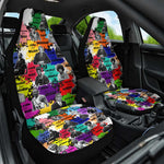 Black History Month African American Car Seat Cover Paint Splashes