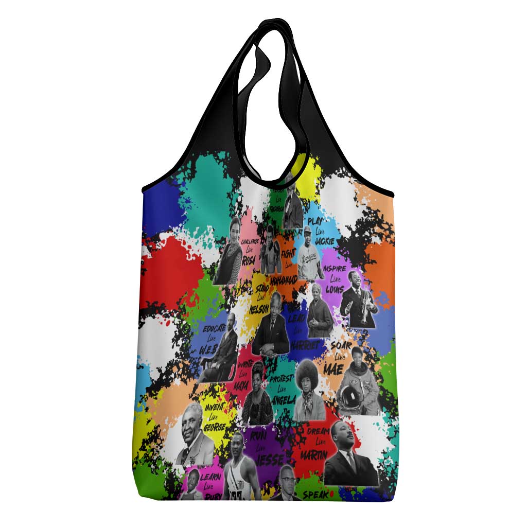Black History Month African American Grocery Bag Paint Splashes
