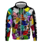 Black History Month African American Hoodie Paint Splashes