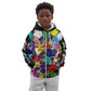 Black History Month African American Kid Hoodie Paint Splashes
