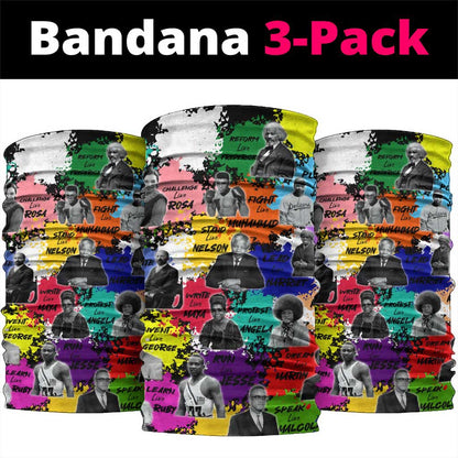 Black History Month African American Neck Gaiter Paint Splashes DT02