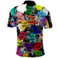 Black History Month African American Polo Shirt Paint Splashes